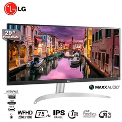LG - Monitor UltraWide 29WQ600-W WFHD 75Hz Panel IPS Altavoces 7W