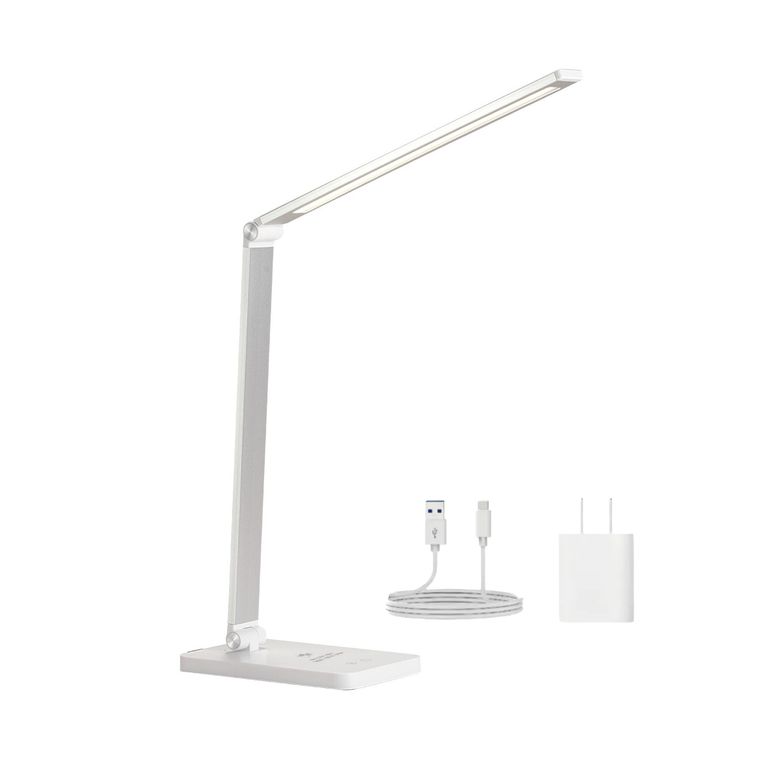 Lampara LED para Escritorio Táctil con Cargador Inalámbrico