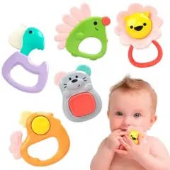 GENERICO - Mordedores de Bebes Bosque Hola E318A 5 Piezas