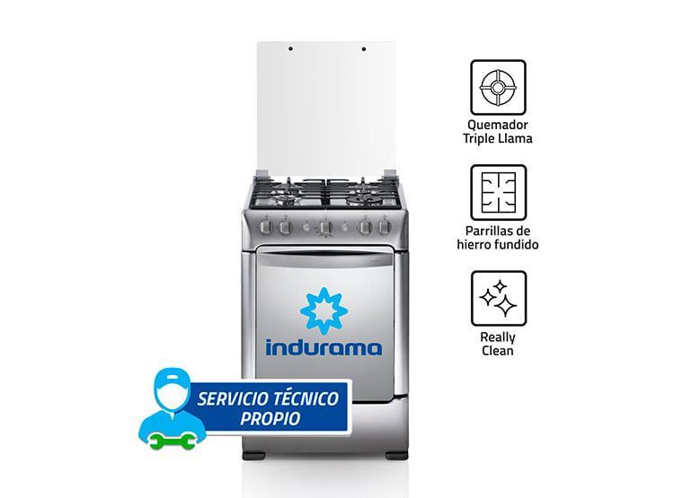 Cocina Granad Zafiro a gas 4 Quemadores Croma