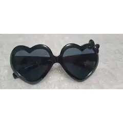 GENERICO - Gafas de Sol para Niñas en Forma de Corazón con Lazo_.