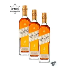 JOHNNIE WALKER - Pack 3 Und Whisky Gold Label Reserve 750ml