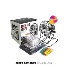 GENERICO - Juego Didáctico Bingo de Metal