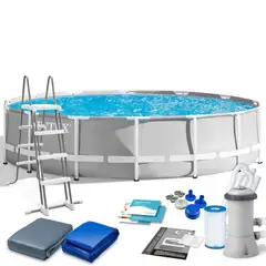 INTEX - - Prisma Frame Piscina Redondo 457x122cm - 26726