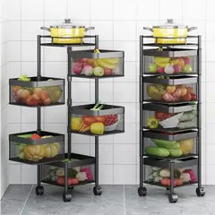 GENERICO - ESTANTE DE COCINA DE 5 NIVELES CUADRADO