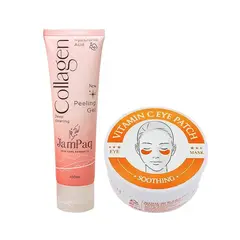 WOKALI - Crema Corporal Colágeno + Parches de ojos Vitamina C_.