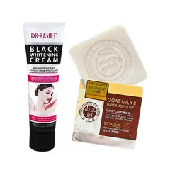 BIOAQUA - Crema Blanqueadora Corporal + Jabón Natural Leche de Cabra