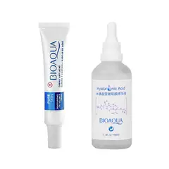 BIOAQUA - Crema Facial Eliminadora de Acné +Serum de Ácido Hialurónico