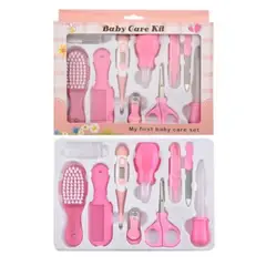 GENERICO - Set Baby Care de Limpieza para Bebes 10 Pcs Rosado