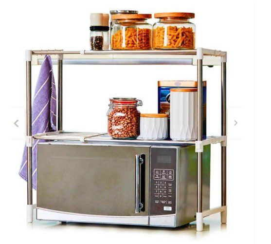 Estante Organizador de Microondas Expandible