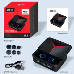 GENERICO - Audífonos Bluetooth M90 PRO TWS Premium Negro