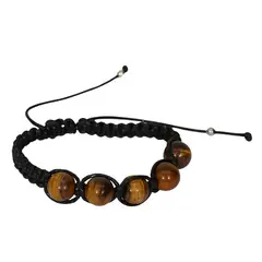 GENERICO - Pulsera Luck Eye piedra natural Ojo de Tigre Unisex artesanal