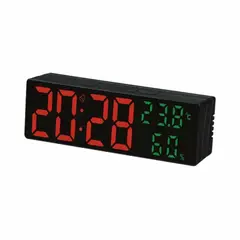 GENERICO - Reloj Despertador Grande 25cm Control de Temperatura y Humedad Hogar