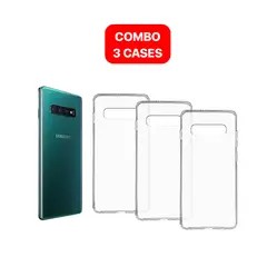 GENERICO - Combo Case Space Para Samsung S10 Transparente
