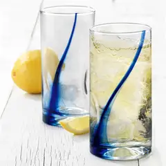 LIBBEY - Vaso Impressions Blue Ribbon 4 Piezas 495 ml. / 16 ¾ oz.