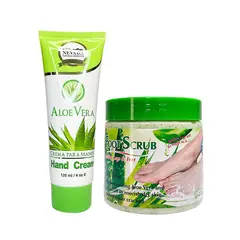 NEVADA NATURAL PRODUCTS - Exfoliante para Pies Aloe Vera + Crema para Manos Aloe Vera