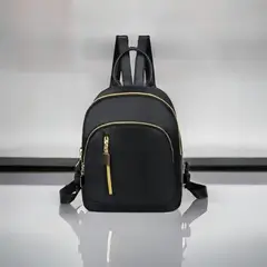 GENERICO - Mochila Pequeña Multifunción Oxford Negro