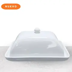 ICHIMATSU - Mantequillera Loza Blanco C/Tapa