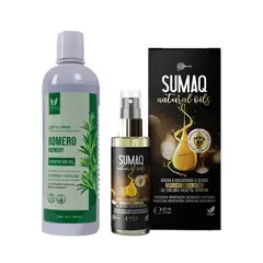 SUMAQ - Shampoo de Romero sin Sal + Aceite Capilar de Sacha Inchi