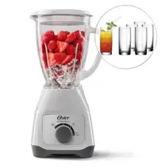 OSTER - Combo Licuadora BLSTKAG-WRD + 6 Juego de Vasos