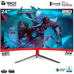 TEROS - Monitor TE-2471G 24 VA CURVO Full HD 165HZ 2MS HDMIDP
