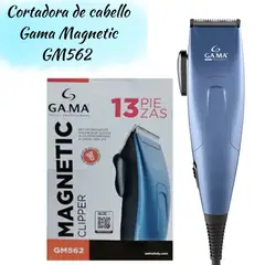 GAMA - Maquina de Cortar Cabello Magnetic GM562 13 Piezas
