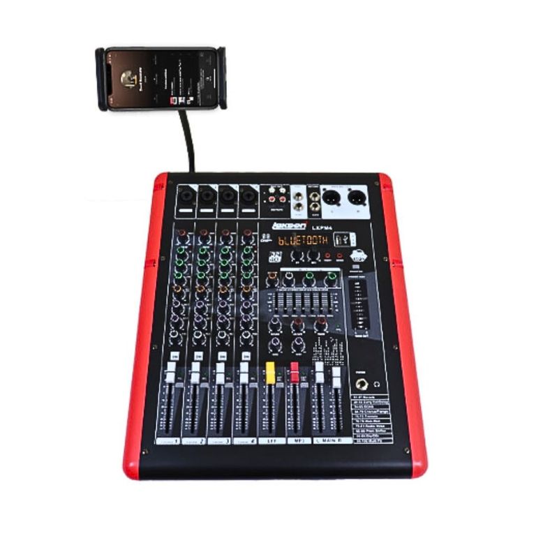 LEXSEN MEZCLADORA AMPLIFICADA 4 CANALES LX PM4