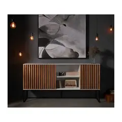 TU MESITA - Aparador Moderno Eros color BlancoMarrón