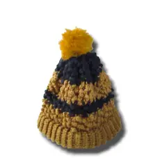 IDEAS PERFECTAS - Gorro Marrón Pop Corn Lana - Talla S