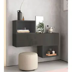 TU MESITA - Aparador Flotante Miami 1 puerta color Negro