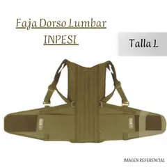 GENERICO - Faja Dorso Lumbar Inpesi Talla L- Beige