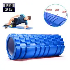GENERICO - Foam Roller 35cm Rodillo de Espuma para Masaje Azul