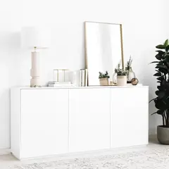 TU MESITA - Aparador Moderno Mikela 3 puertas color Blanco