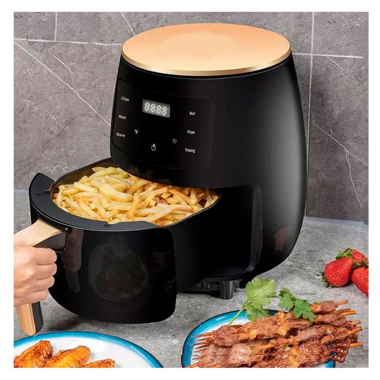 Freidora de Aire Sin Aceite Airfryer Antideslizante de 6 litros