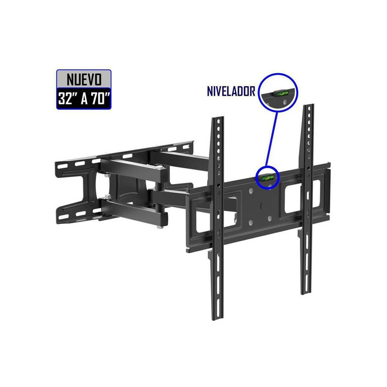 Rack 4 brazos de 32" a 70" con inclinación