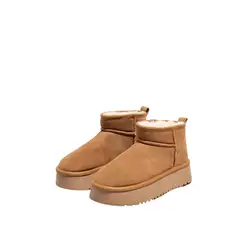 BLWOENS - Botas Con Plataforma Café Para Mujer