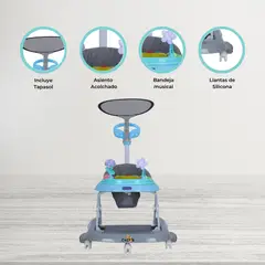 BAMBINO - Andador Mecedora 4 en 1 «BAMBINO X5» Green/Gray