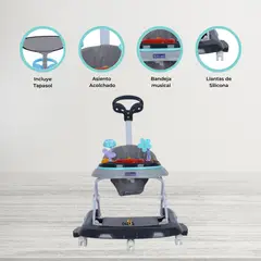 BAMBINO - Andador Mecedora 4 en 1 «BAMBINO X5» Gray