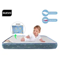 GENERICO - G-COLCHÓN DE BEBE PARA CUNAS PACK AND PLAY 3 CELESTE