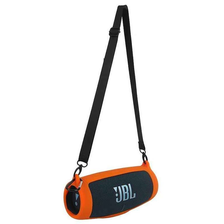 FUNDA CASE PROTECTOR SILICONA PARA JBL CHARGE 5 COLOR NARANJA