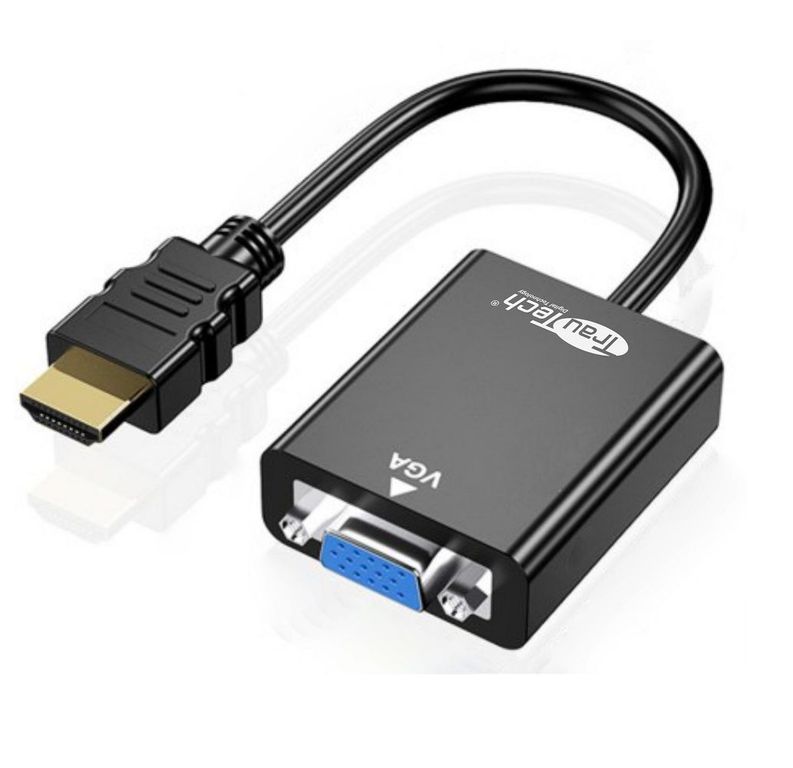 Convertidor Adaptador Video Cable HDMI a VGA Full HD Trautech