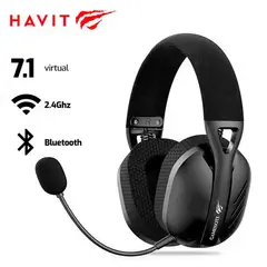HAVIT - Audífono FUXI-H3 BLUETOOTH- INALAMBRICO- USB 7.1 Negro
