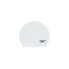 SPEEDO - Gorro Natación Junior Plain Moulded Silicone Cap blanco