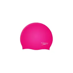 SPEEDO - Gorro Natación Junior Plain Moulded Silicone Cap rosado