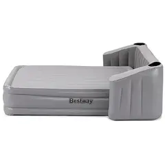 BESTWAY - Colchón de aire Queen con bomba incorporada elevado de 31.5 pulg