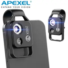 APEXEL - Microscopio Para Celular - - Super macro con CPL
