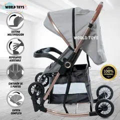 EBABY - Coche Mecedora de Lujo «EXUTOIRE» Light Gray