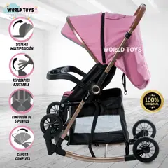 EBABY - Coche Mecedora de Lujo «EXUTOIRE» Pink