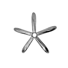 MEGAOFFICE - Base Metalica cromada para Silla Giratoria - Modelo Estandar - Cromada