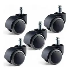 MEGAOFFICE - RUEDA DE NYLON 150 KG PESADA -5 RUEDAS- SILLA GAMER SECRETARIAL